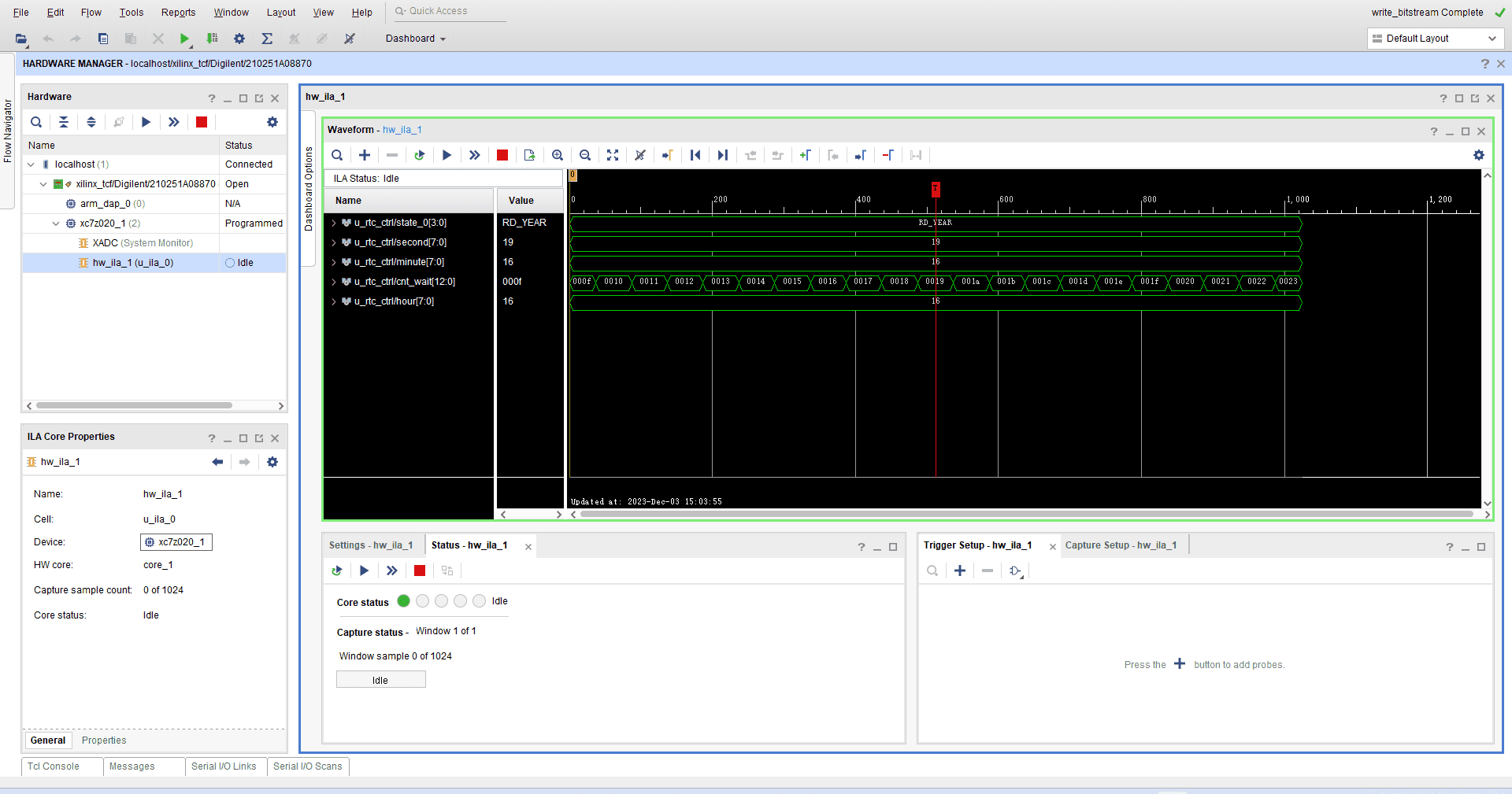 RTC ILA第二次采样